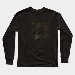 colored tiger, siberian tiger Long Sleeve T-Shirt